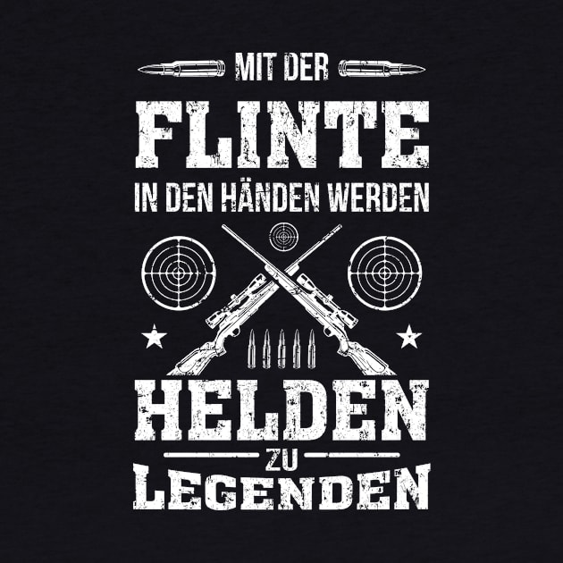 Jäger mit der Flinte in den Händen werden by HBfunshirts